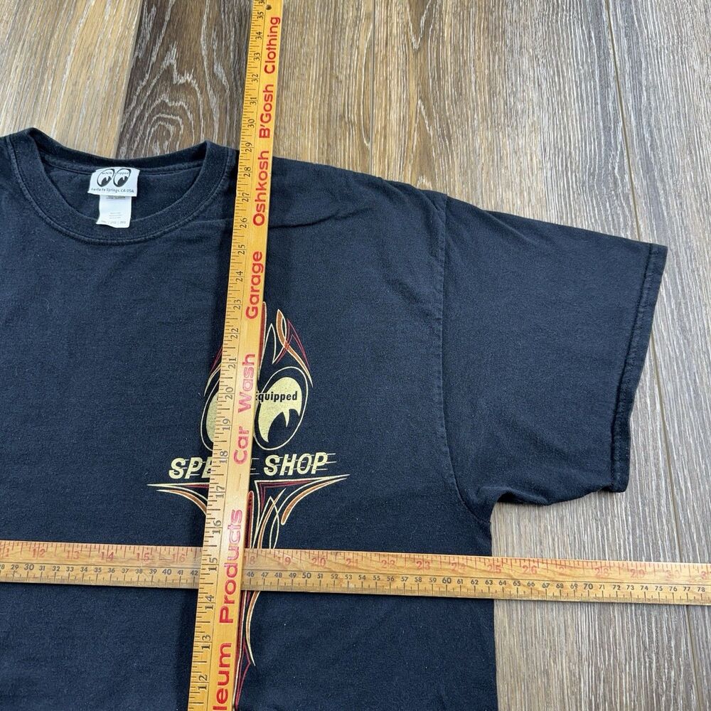 Vintage Moon Equipped Shirt Mens XXL Black Speed Shop Hot Rod Race Mooneyes Y2K - Picture 11 of 13